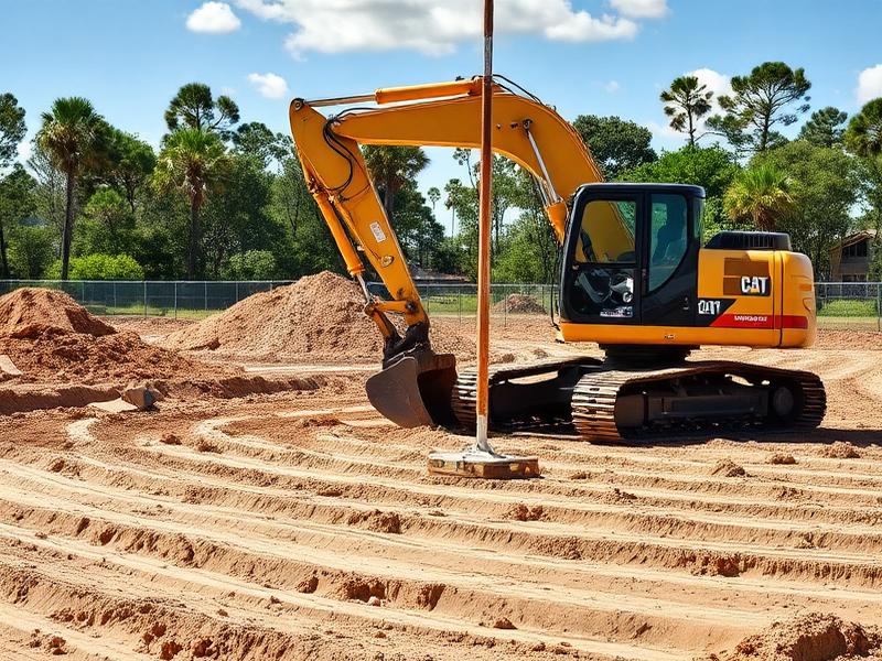 Professional site grading in Central Florida