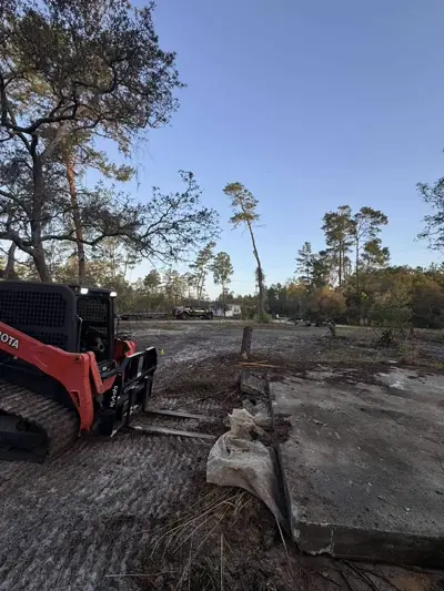 Fully cleared and graded property after complete cleanup by Dirt Dynamics LLC